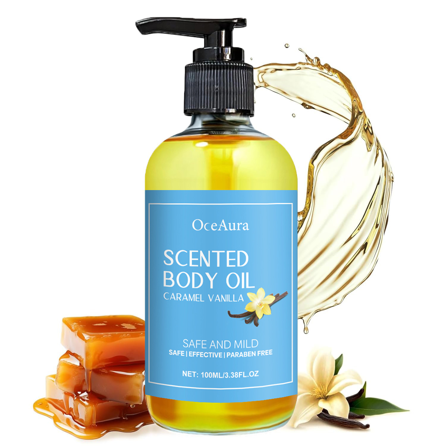 Luxury Skincare Aesthetic - Волшебное роскошное карамельное ванильное массажное масло
